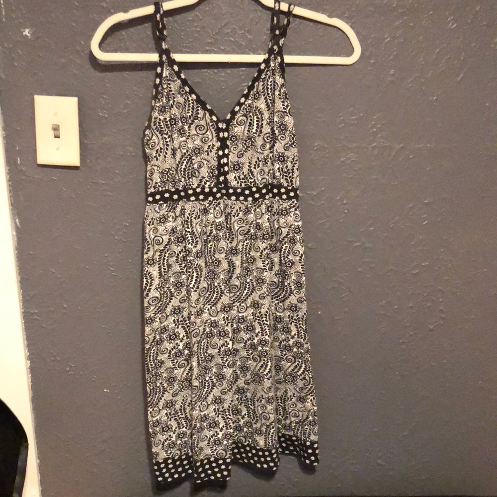 Small black and white patterned dress